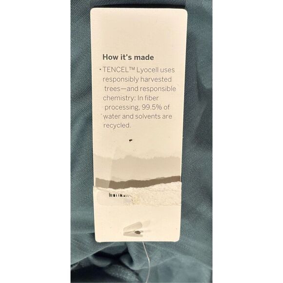 Eileen Fisher Tencel Short Sleeve T Shirt in Blue/Green NWT Size Large - Picture 6 of 7